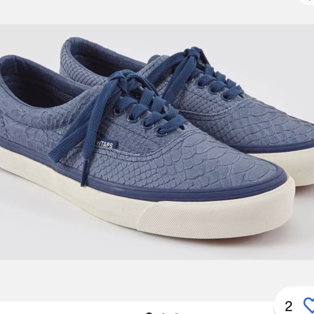 Womens Vans WTAPS OG Era LX Anaconda Blue Skate Shoes